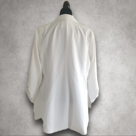 ELOQUII White Open Blazer - Picture 3 of 6